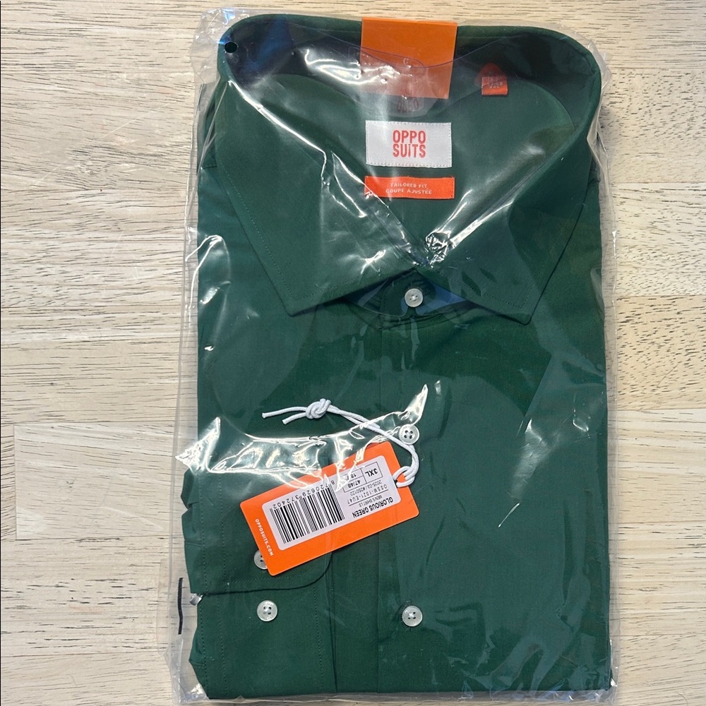 OppoSuits Men's Bold Green Dress Shirt